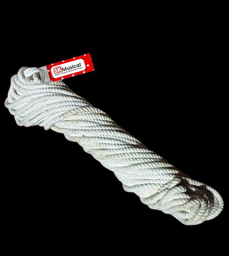 sk musical Dholak/Dhol Rope Rassi (Pack of 1 Rope)Color White Rope & Rings Dholak-picture-24