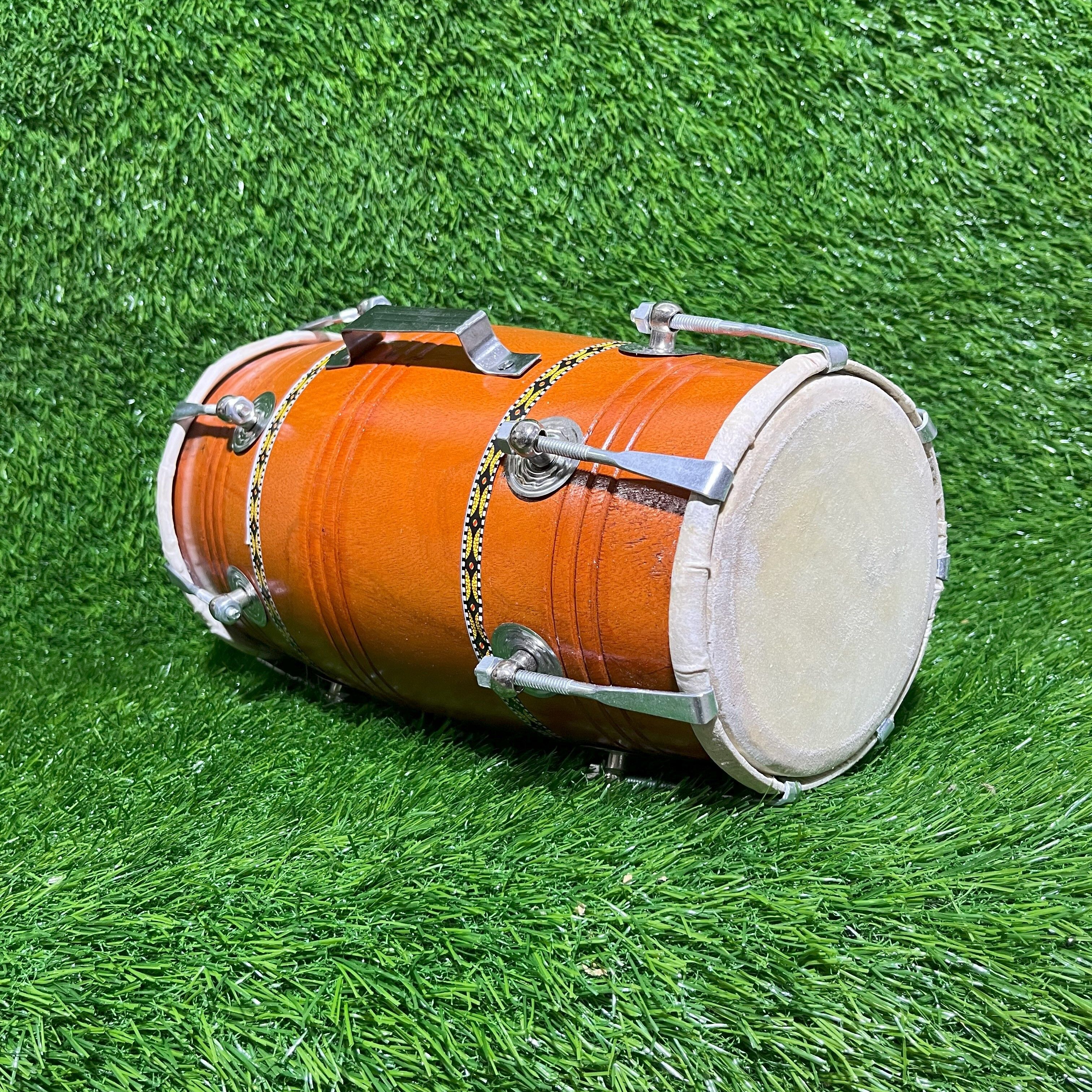 Nut Boult Mango Wooden Baby Dholak Nut & Bolts Dholki-image-29