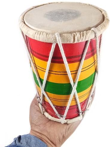 baby0123 Rope & Rings Dholak (Multicolor) Rope & Rings Dholki-image-34