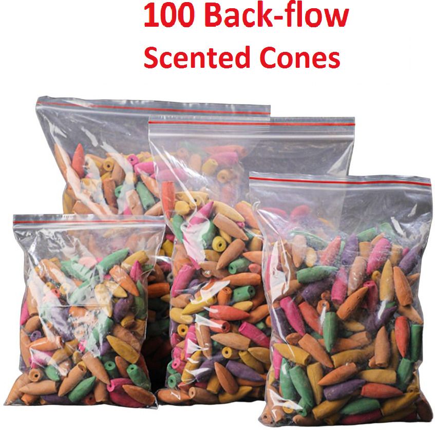 Backflow Natural Smoke Cones for Smoke Fountains Multi Fragrance Rose Dhoop
