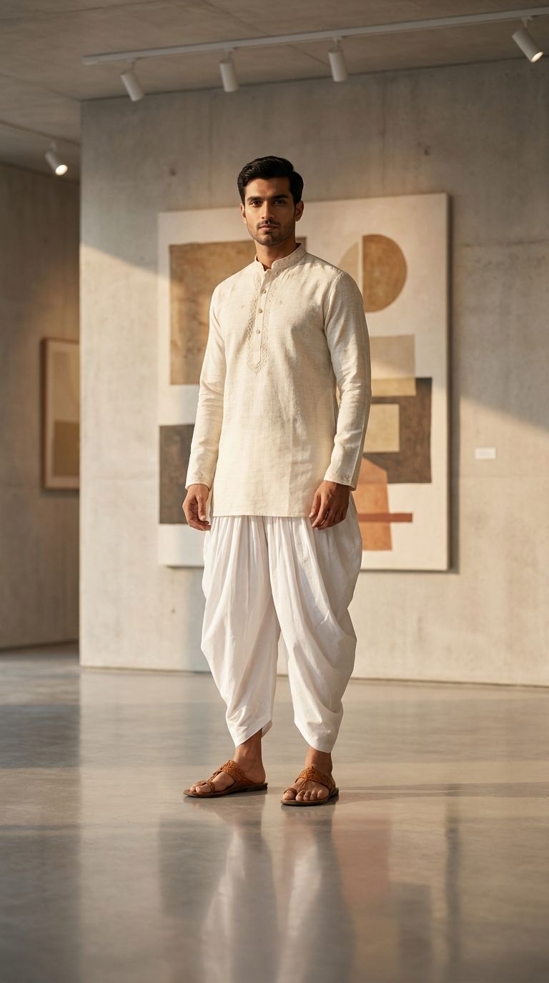 StyleVault Solid Men Dhoti-picture-39