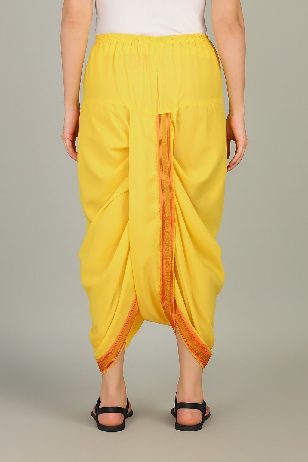 Radhika Handloom Art Silk Ready to Wear Dhoti for Women Solid Women Dhoti-picture-11