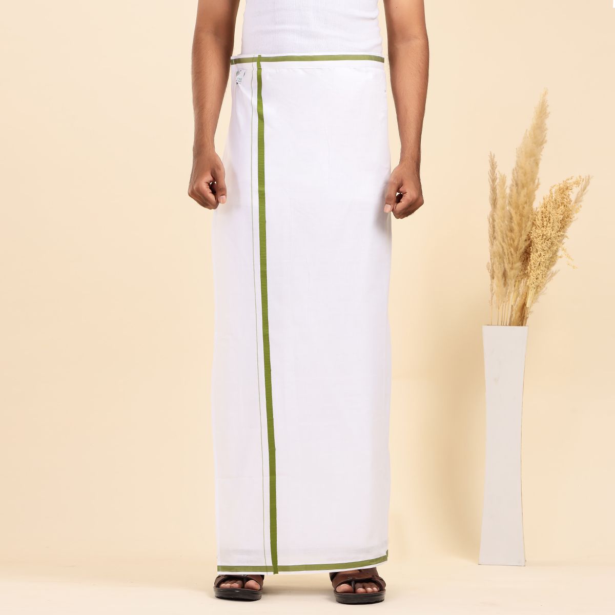 GREEN TEE men solid dhoti Solid Men Dhoti-picture-34