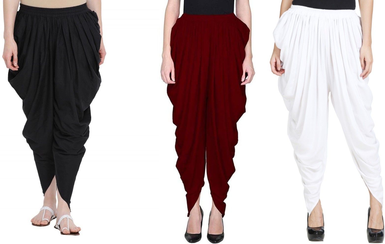 Prashra Solid Women Dhoti-picture-23