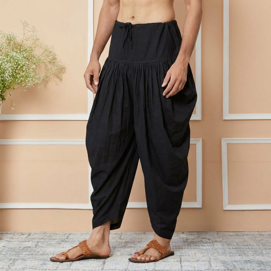 StyleVault Solid Men Dhoti-picture-20