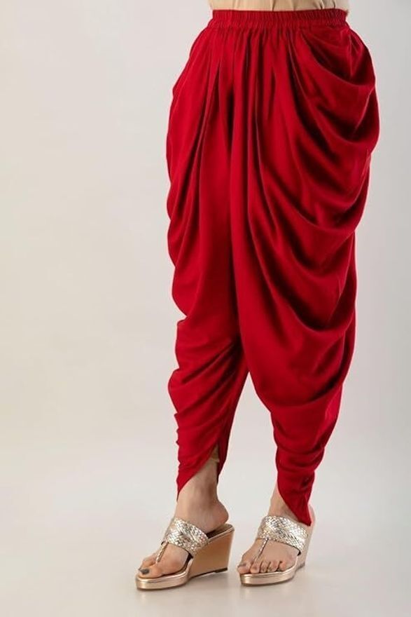 Sajke SAJKE-GREEN Solid Women Dhoti