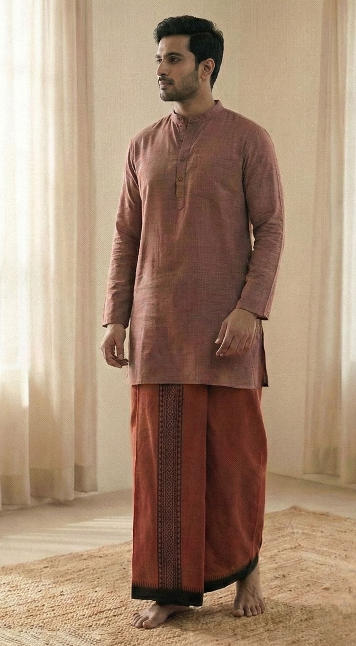 aktraders Square Maharaja kavi Printed Men Dhoti