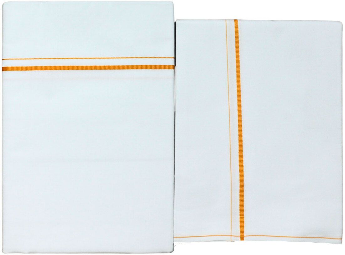 Prakasam Cotton Fine Dhoti (1.28x2.00m) With Towel(1.80m) Set Solid Men Dhoti-picture-21