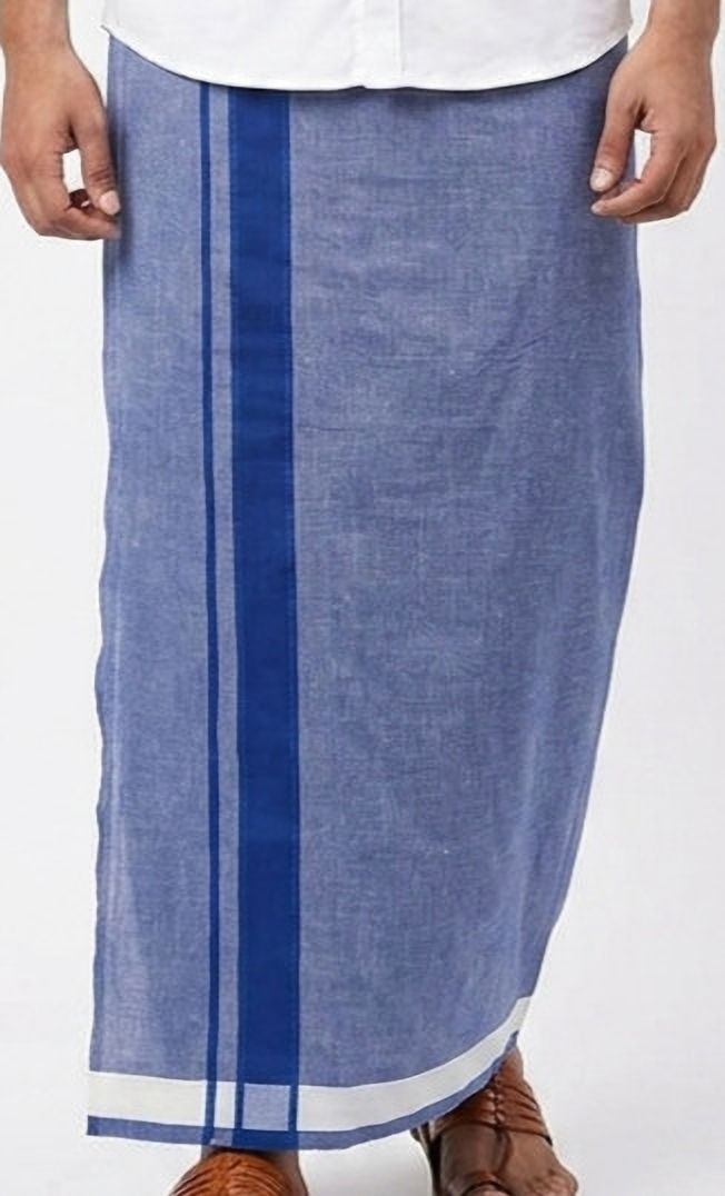 Shri Raghavendra Textiles Men's Premium quality Denim modelled Dhoti Self Design Men Dhoti-picture-26