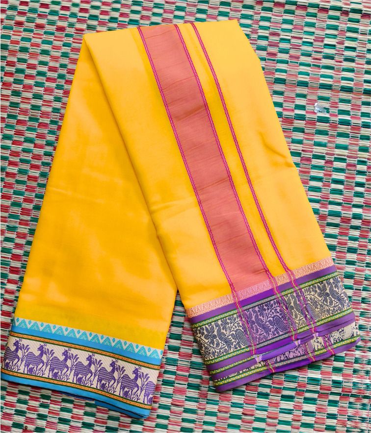 ManoCotton Solid Men Dhoti-picture-19