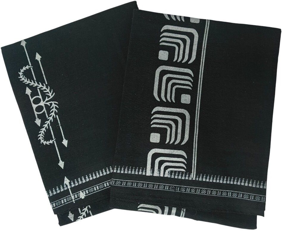 SAHASA Black BOX, Arrow Printed Men Dhoti-picture-11