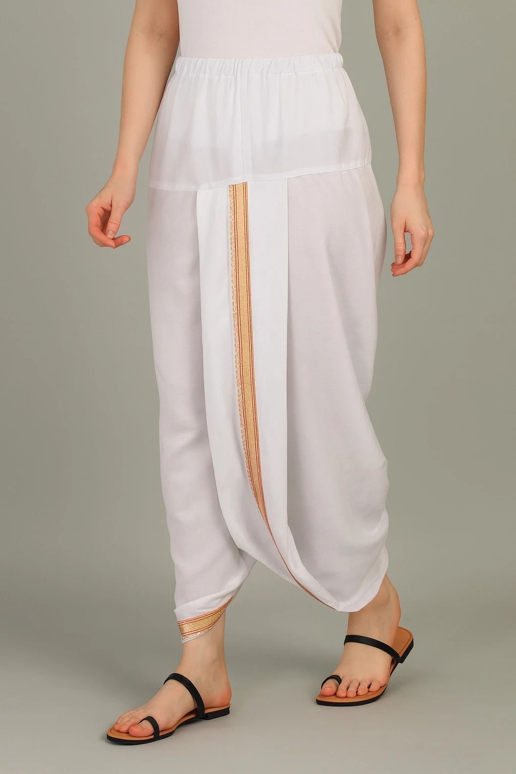 Sac Shree Aparaajeet Creations Art Silk Ready to Wear Dhoti for Women Solid Women Dhoti-picture-33