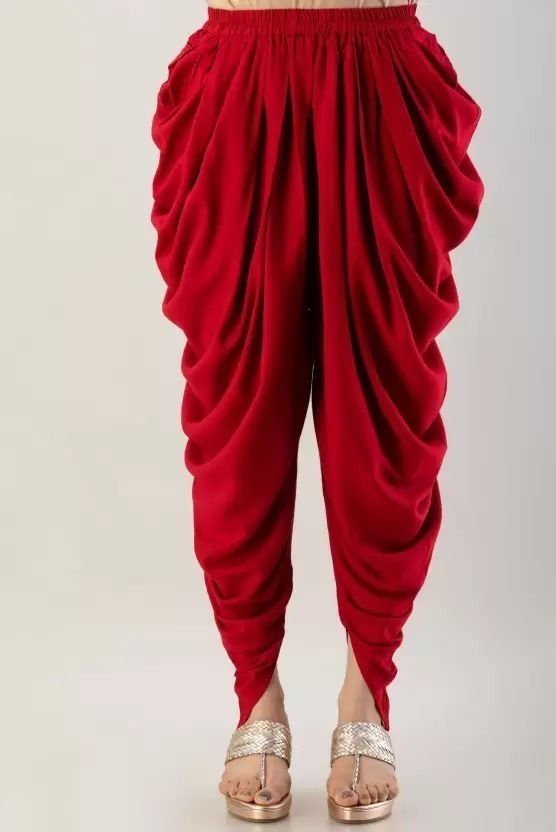 SSR FASHION Stylish/Loose Fit Women's Solid Rayon Fabric Dhoti Pant/Patiala/Harem Pant Solid Women Dhoti-image-10