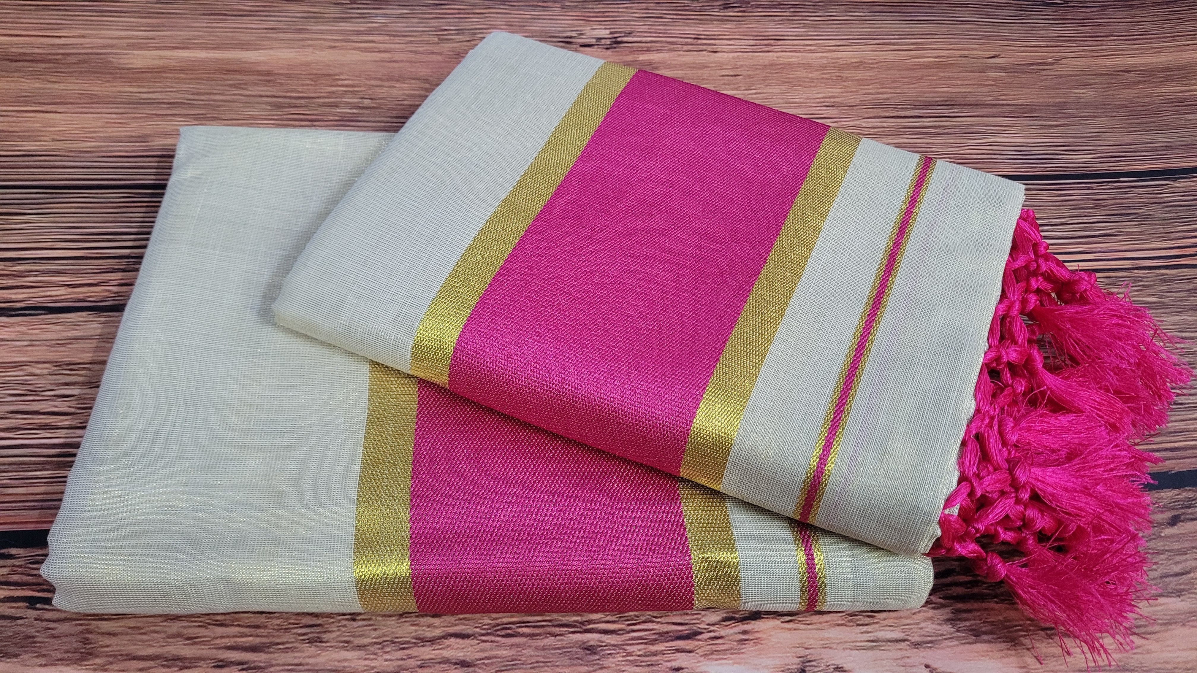 jagasree collections Womens premium Set mundu Woven Women Dhoti-picture-24