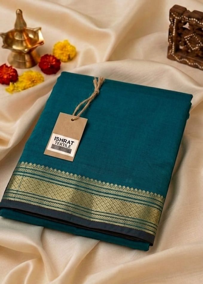 Ishrattextile Traditional Fancy Man Silk Dhoti 4 MTR paithani border Woven Men Dhoti-picture-39