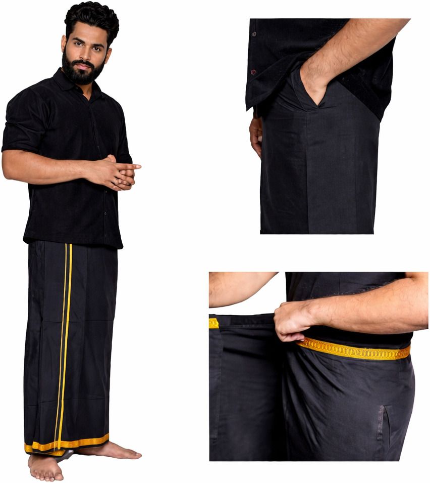 Shriharifabs Solid Men Dhoti-picture-21