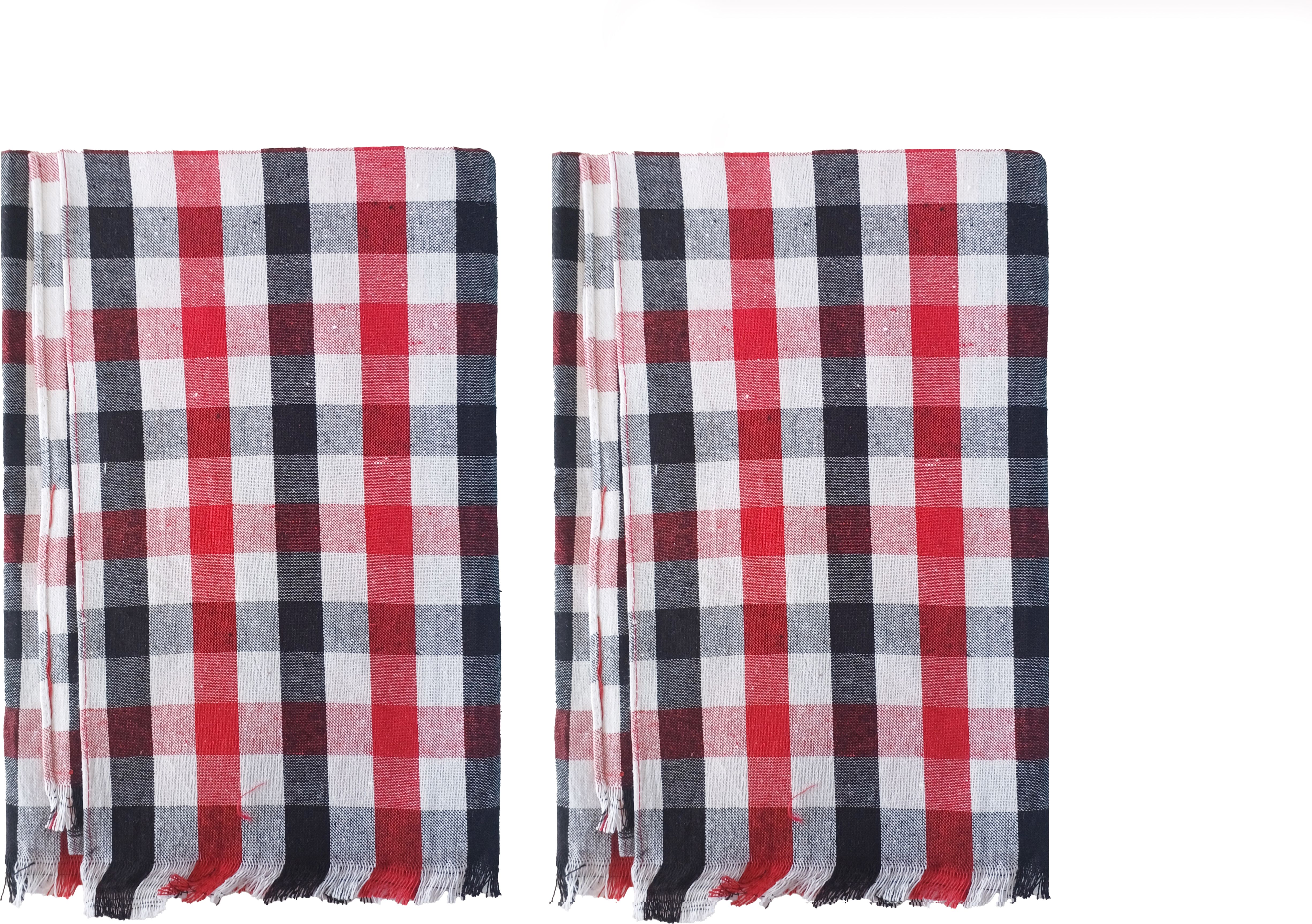 Kalachar CF - AIADMK Checked Thundu Pack of 2 Checkered Men Dhoti-picture-22