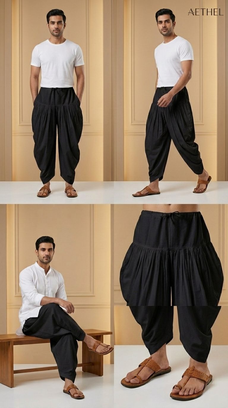 KDENTERPRISE Solid Men Dhoti-picture-16