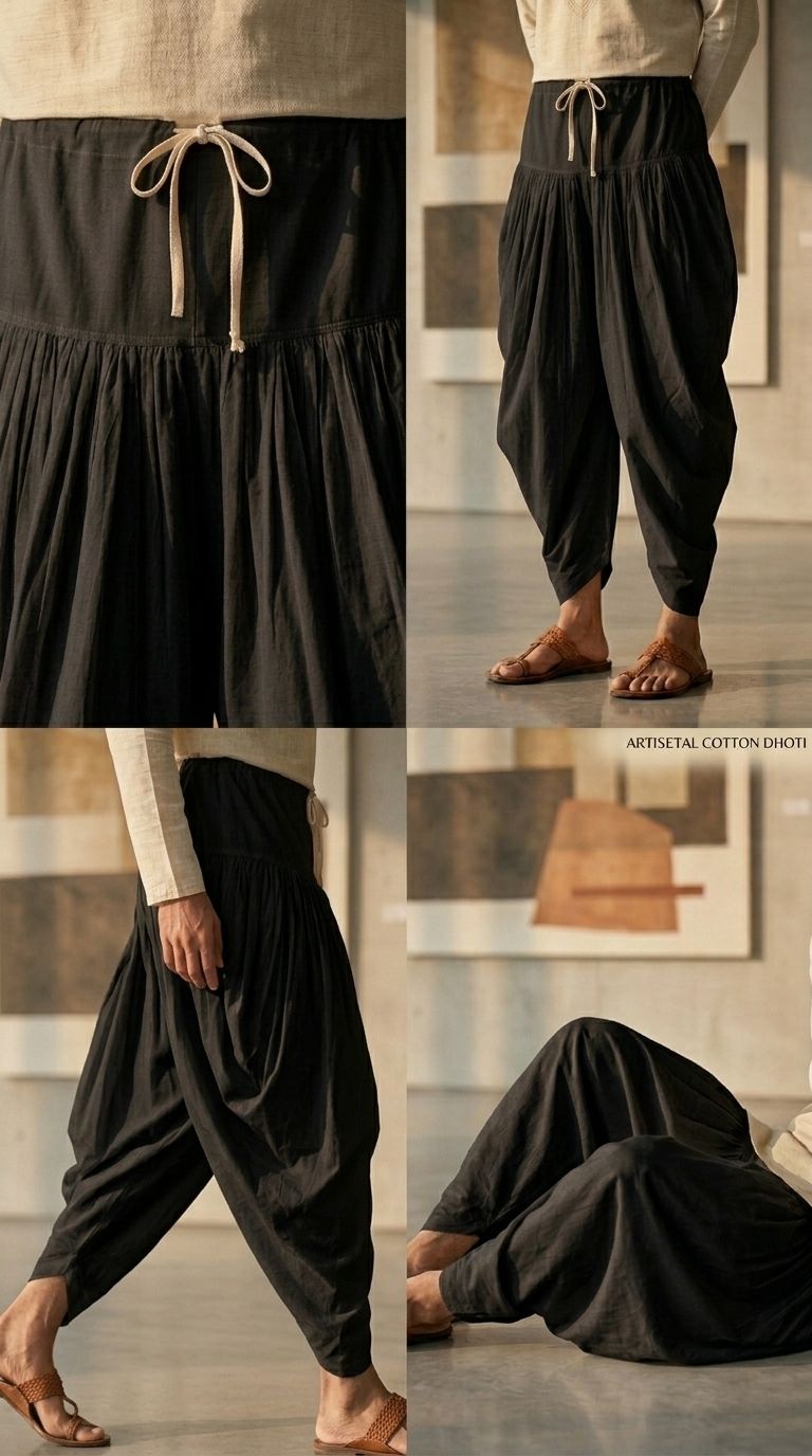 StyleVault Solid Men Dhoti-picture-45