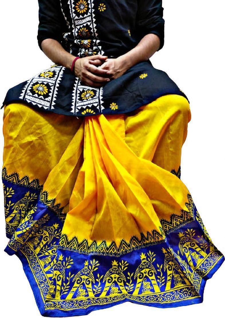 AMIT ONLINE Stylish Mour Puccha Printed Men Dhoti-picture-16