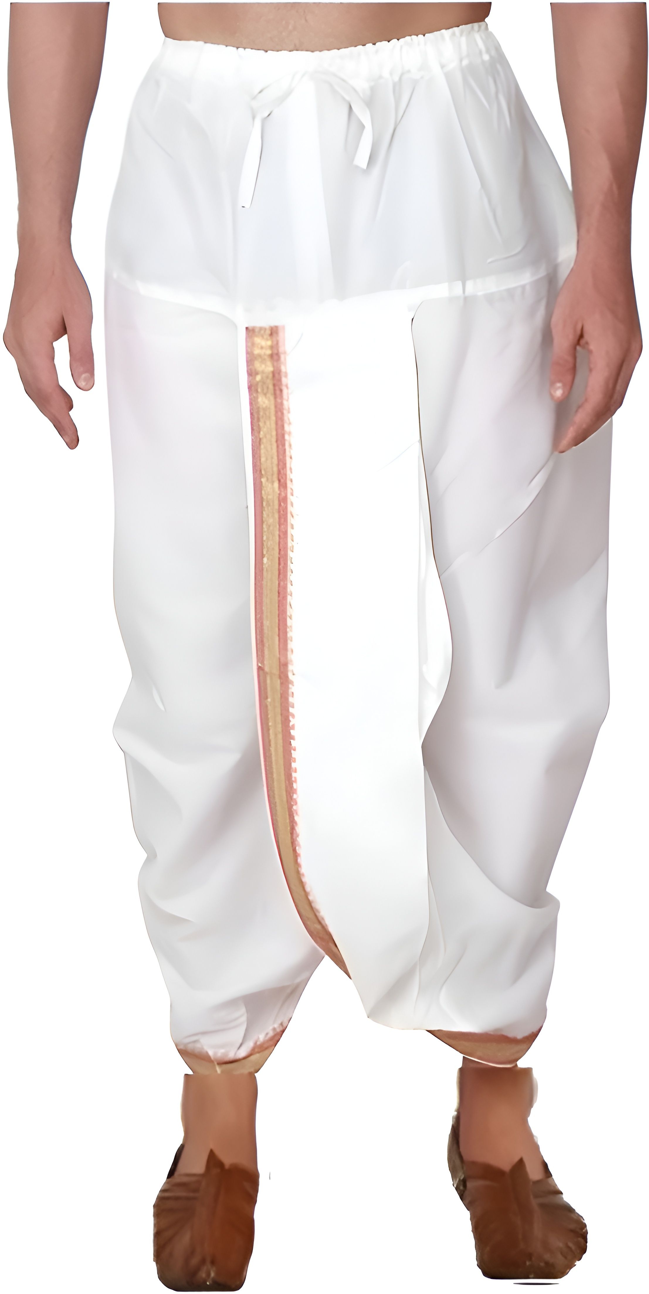 Shomyra Creations Readymade Silk Dhoti for men, Ready to wear Dhoti, Free Size Solid Men Dhoti-image-15