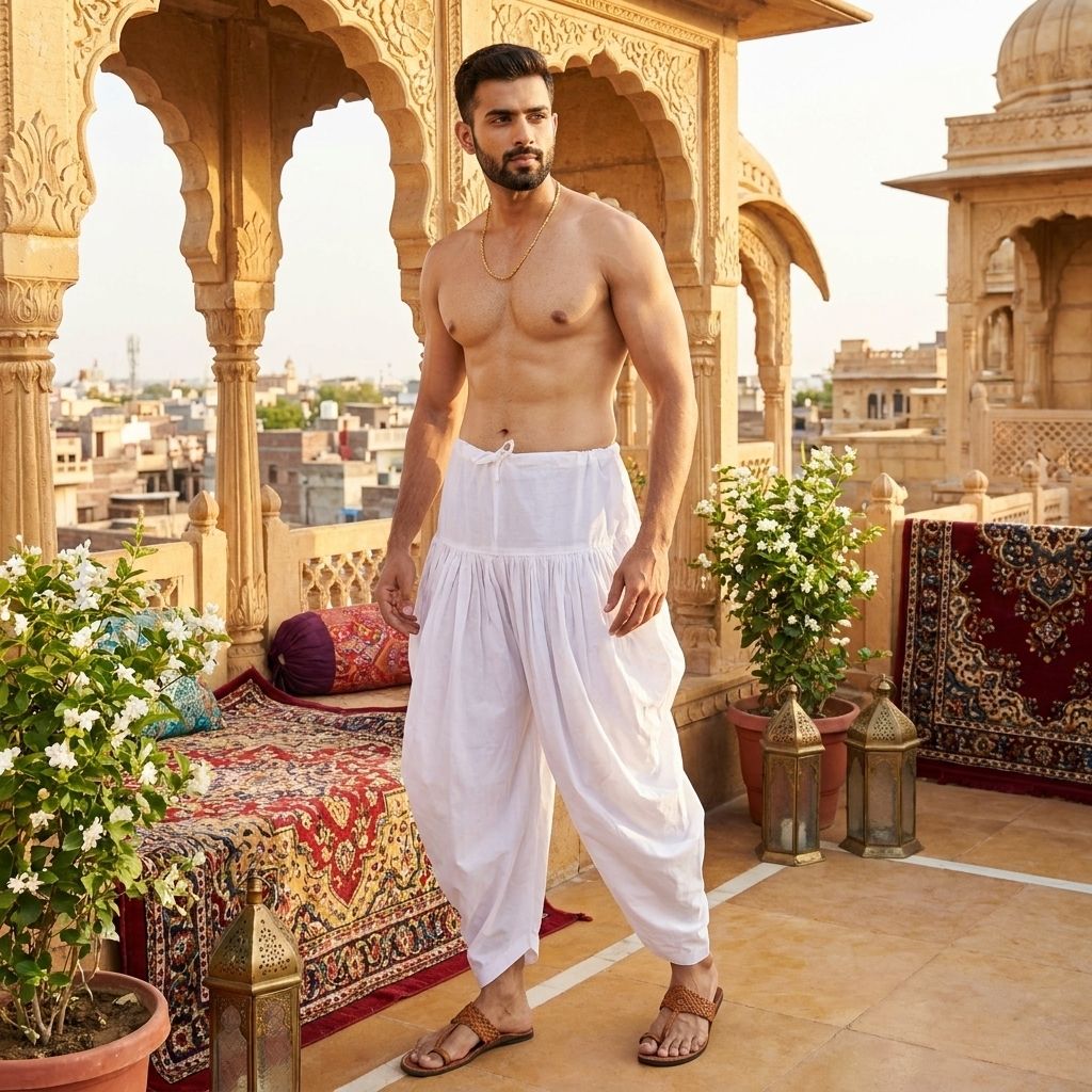 StyleVault Solid Men Dhoti-picture-22