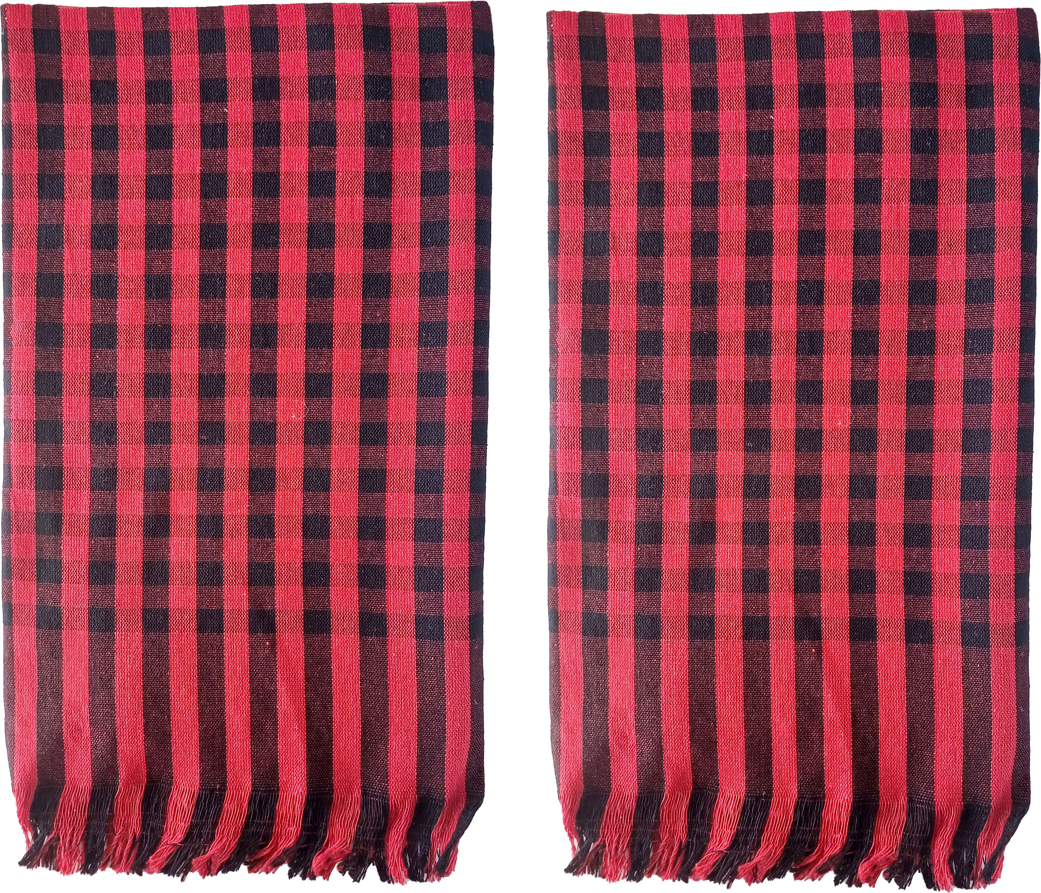 Kalachar CF - DMK Checked Thundu Pack of 2 Checkered Men Dhoti-picture-23