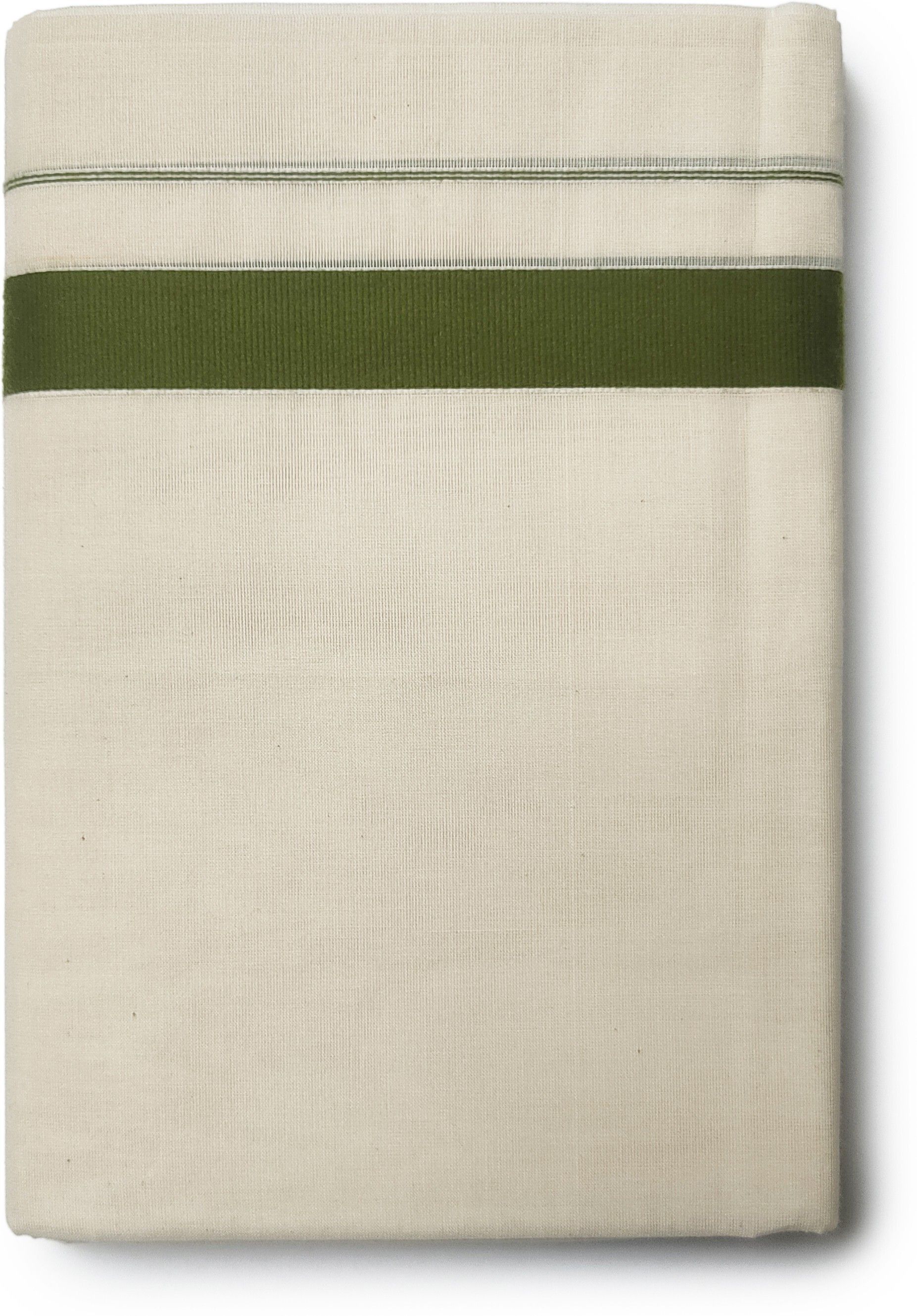 Chithra Fabrics 100% Cotton Kerala Mundu With Attractive 1'Inch Olive Green Border 4.00'Meter Solid Men Dhoti-picture-16