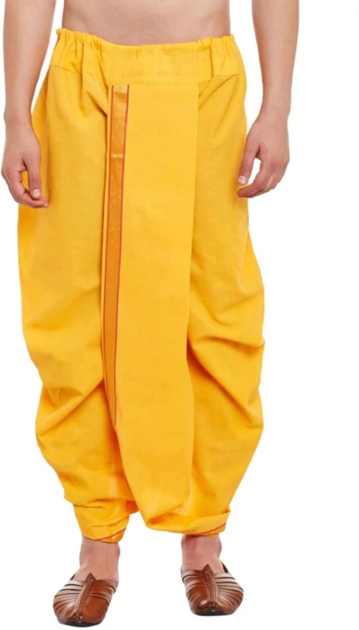 MANVIK MAHARAJ DHOTI Solid Men Dhoti-picture-13