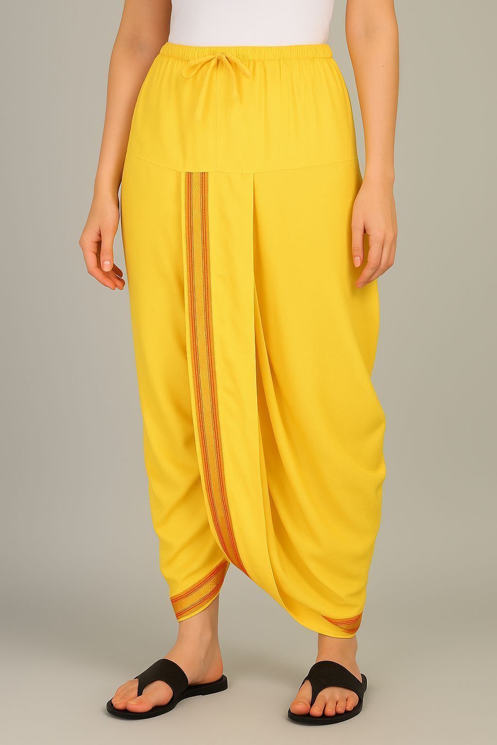 Sawariya handloom Art Silk Ready to Wear Dhoti for Women Solid Women Dhoti-picture-17