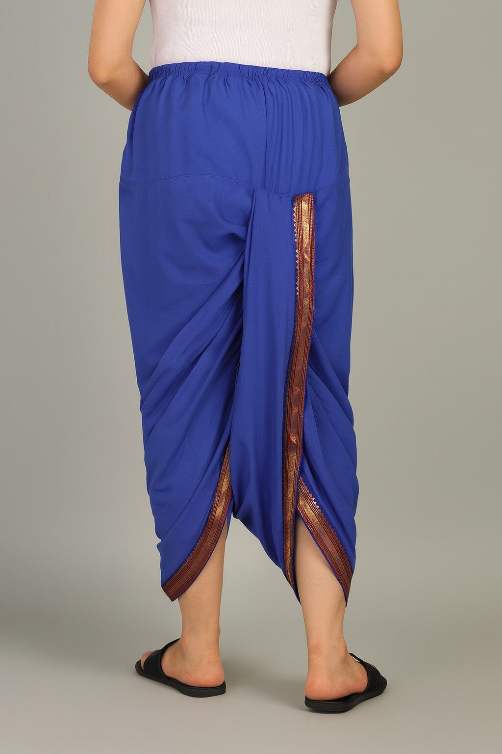 Radhika Handloom Art Silk Ready to Wear Dhoti for Women Solid Women Dhoti-picture-10