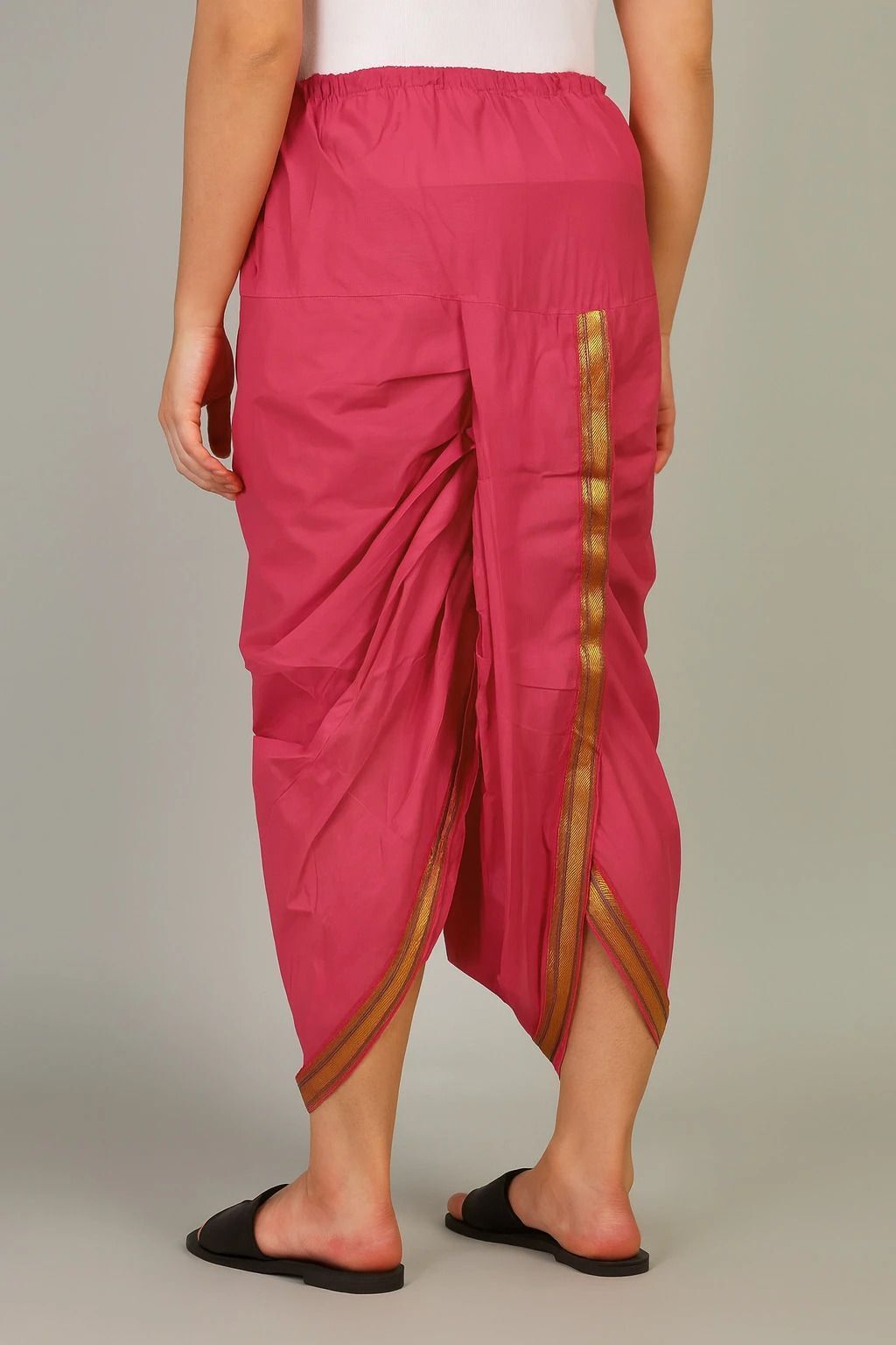 Radhika Handloom Art Silk Ready to Wear Dhoti for Women Solid Women Dhoti-picture-20