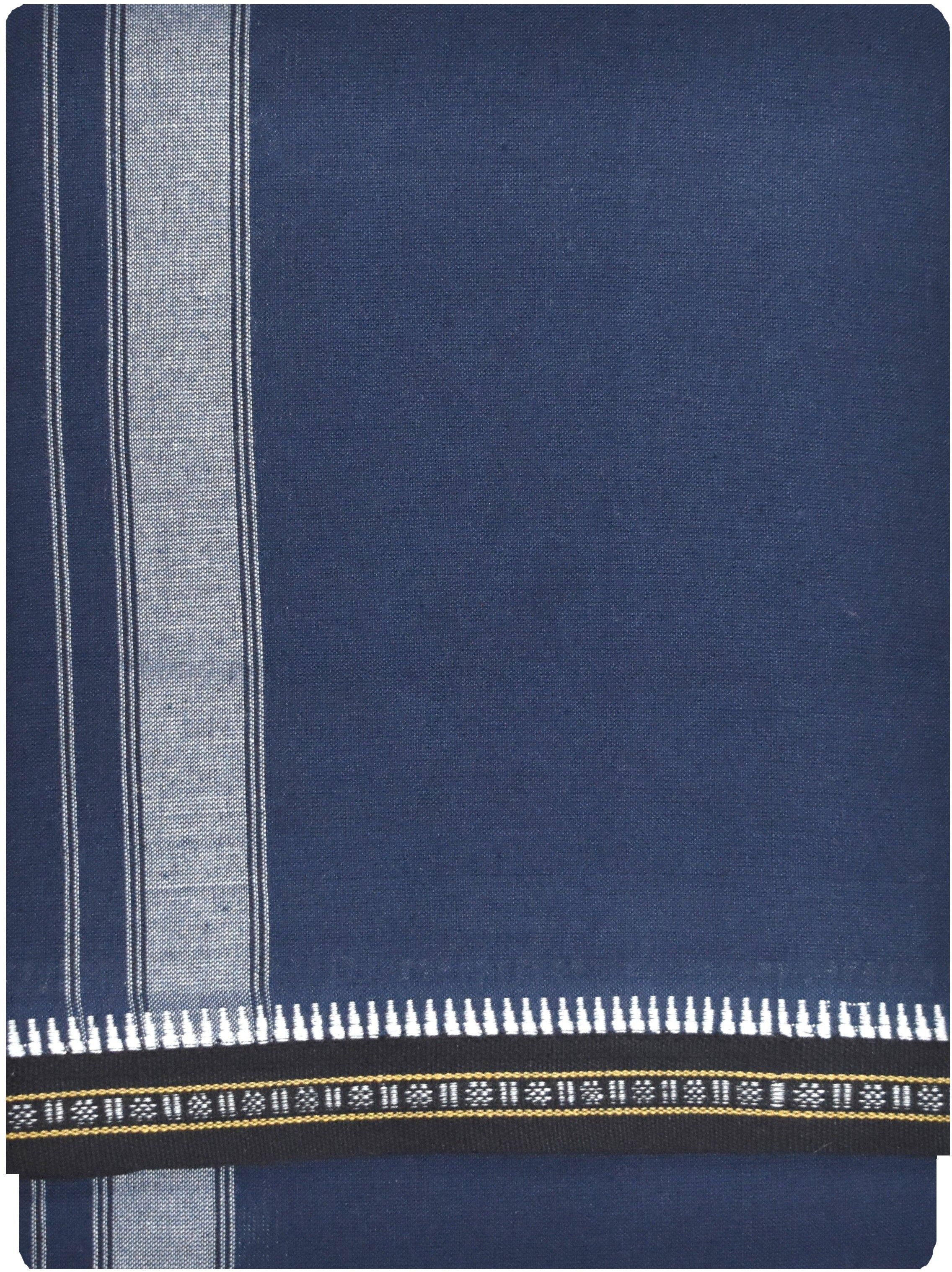 TUNI MANI Rudratcha Border 2.0meter Solid Men Dhoti-picture-35