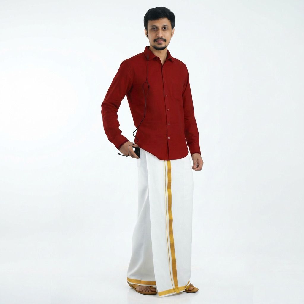 GREEN TEE men readymade dhoti Solid Men Dhoti-picture-38