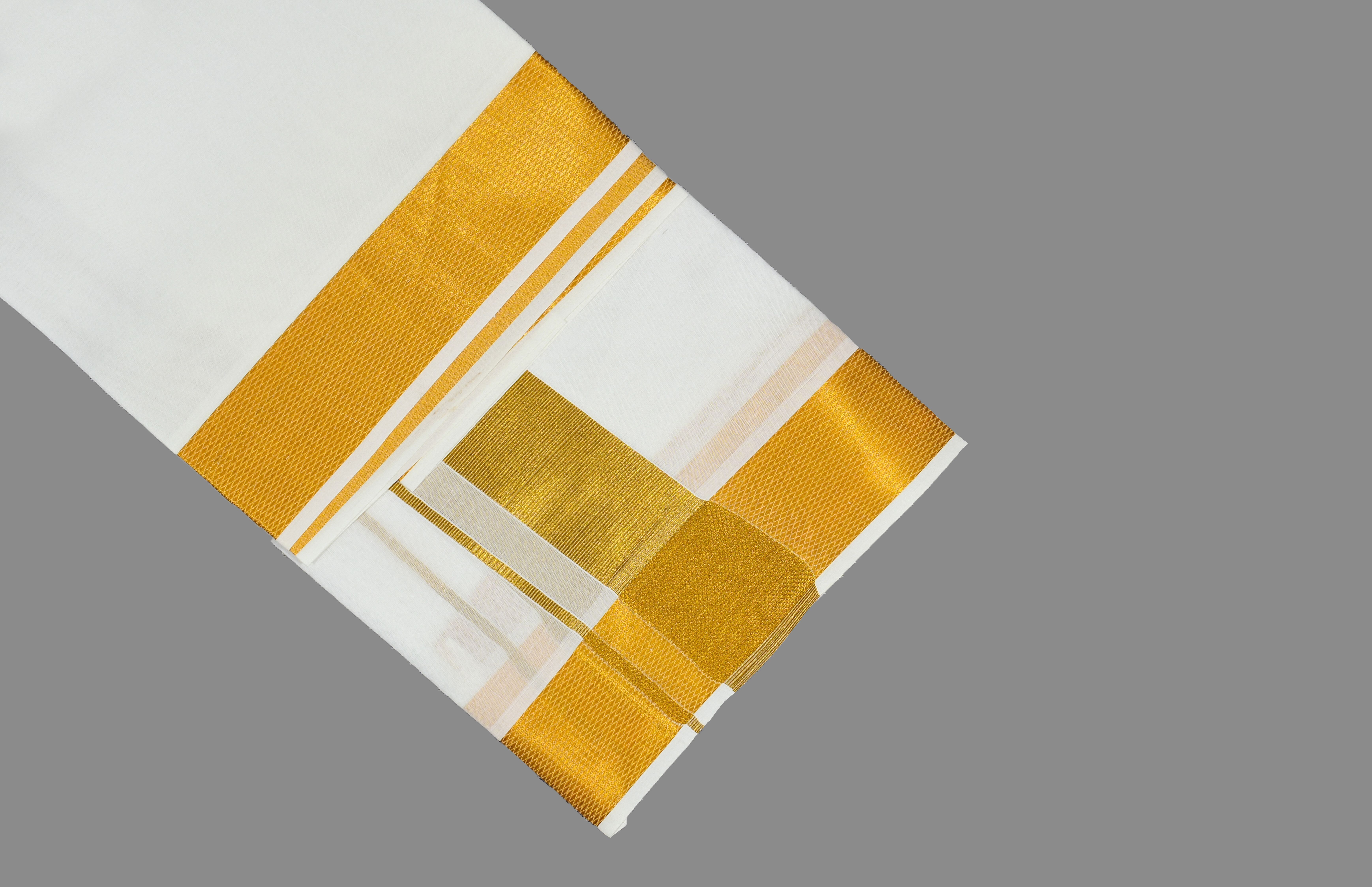 SAC SHREE APARAJEET CREATIONS Men's Traditional Wedding Festival Dhoti for Temple Religious Wear Embroidered, Striped, Solid Men Dhoti-picture-20