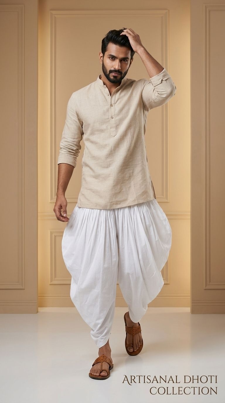 KDENTERPRISE Solid Men Dhoti-picture-10