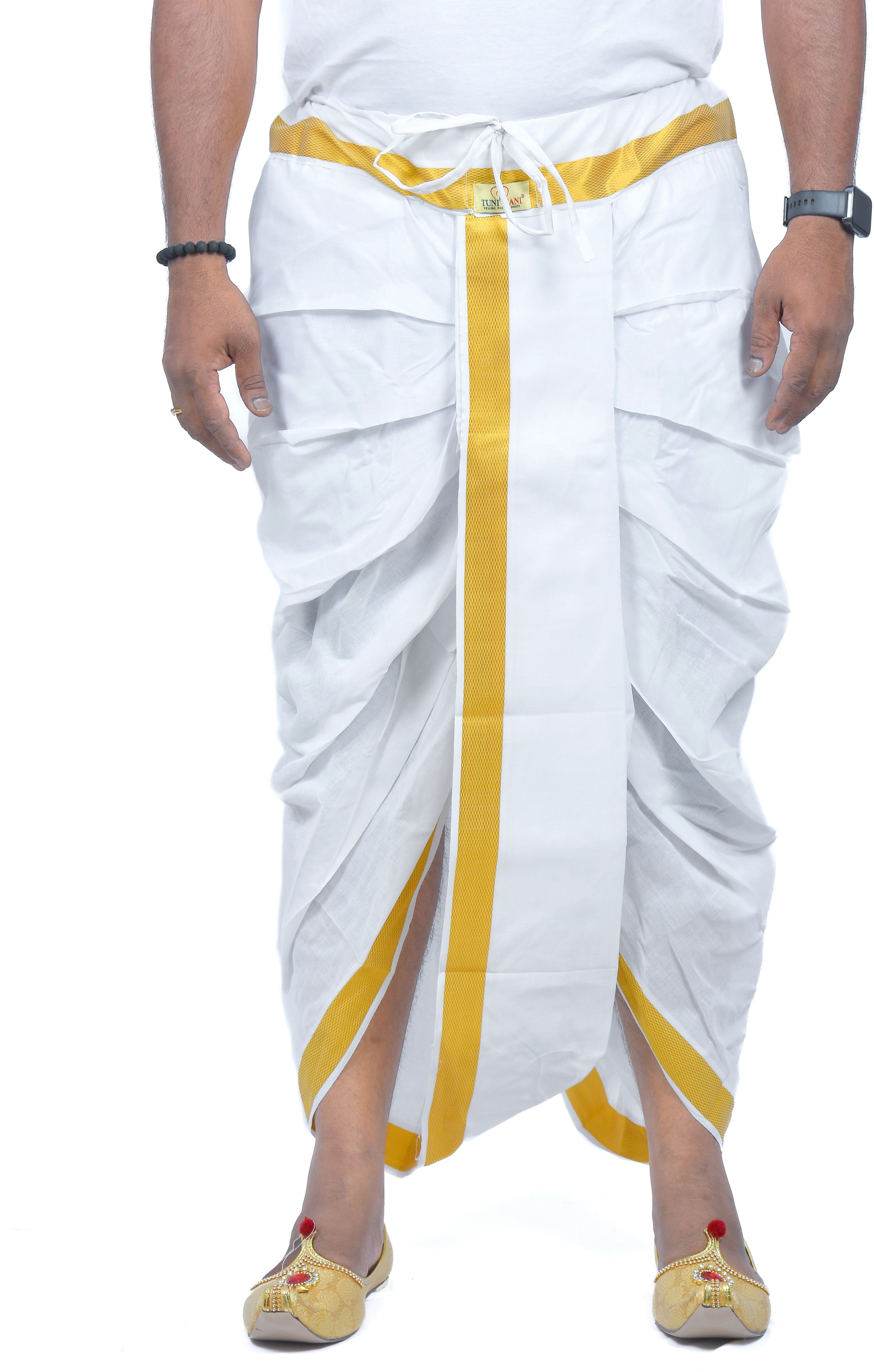 TUNI MANI Readymade Pocket Dhoti Pant Men Dhoti-image-11