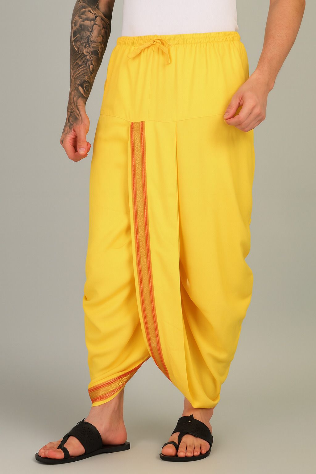 SAC SHREE APARAJEET CREATIONS Pure Cotton Ready to Wear Dhoti for Women Solid Women Dhoti-picture-21