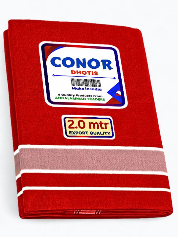 Conor Kerala Style, Temple Wear Dhoti Striped Men Dhoti