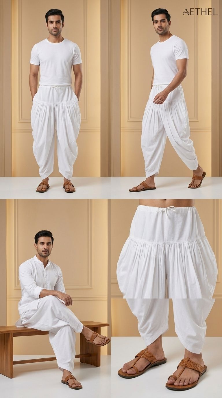 KDENTERPRISE Solid Men Dhoti-picture-28
