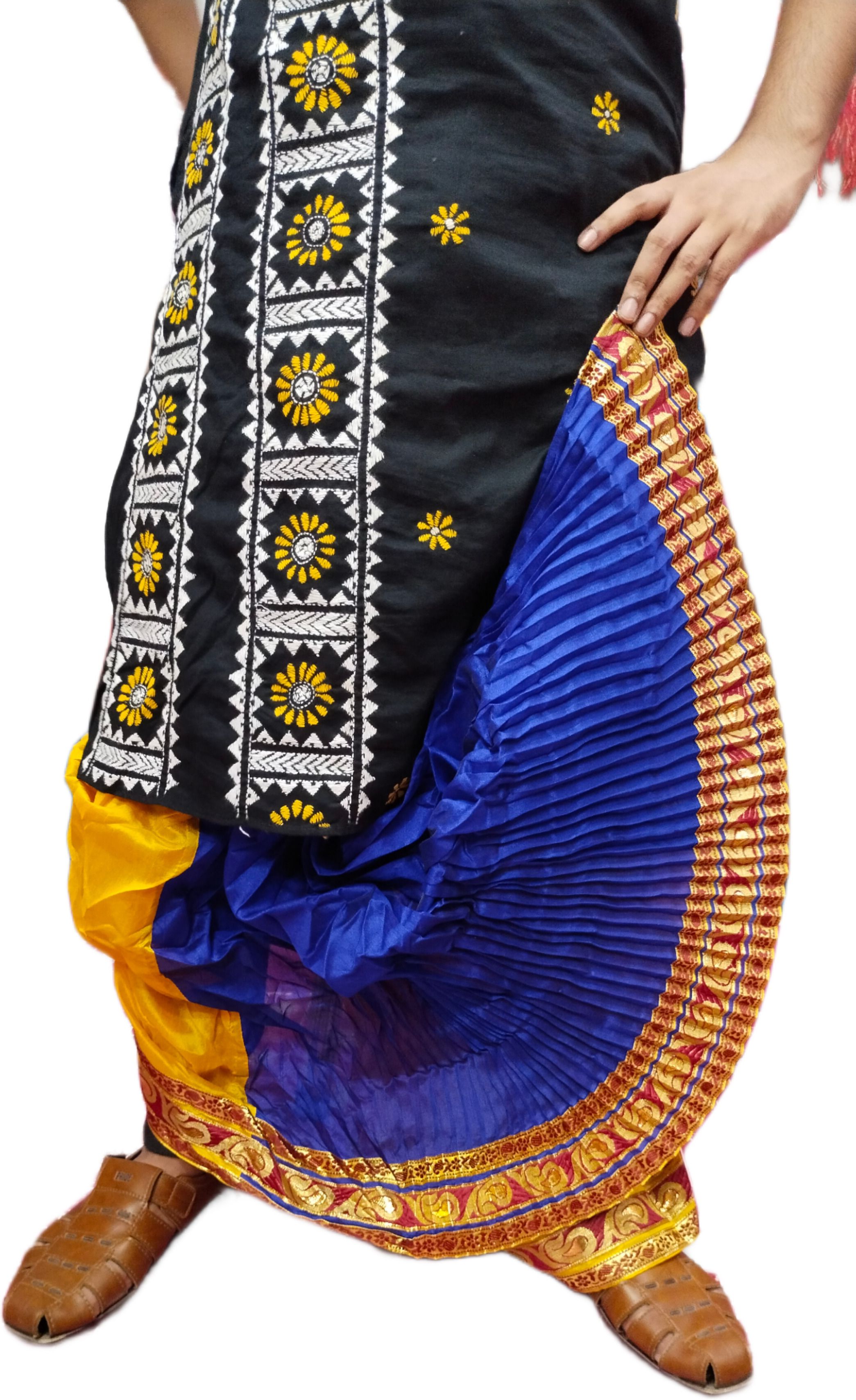 AMIT ONLINE Mour Puccha Self Design Men Dhoti-picture-10