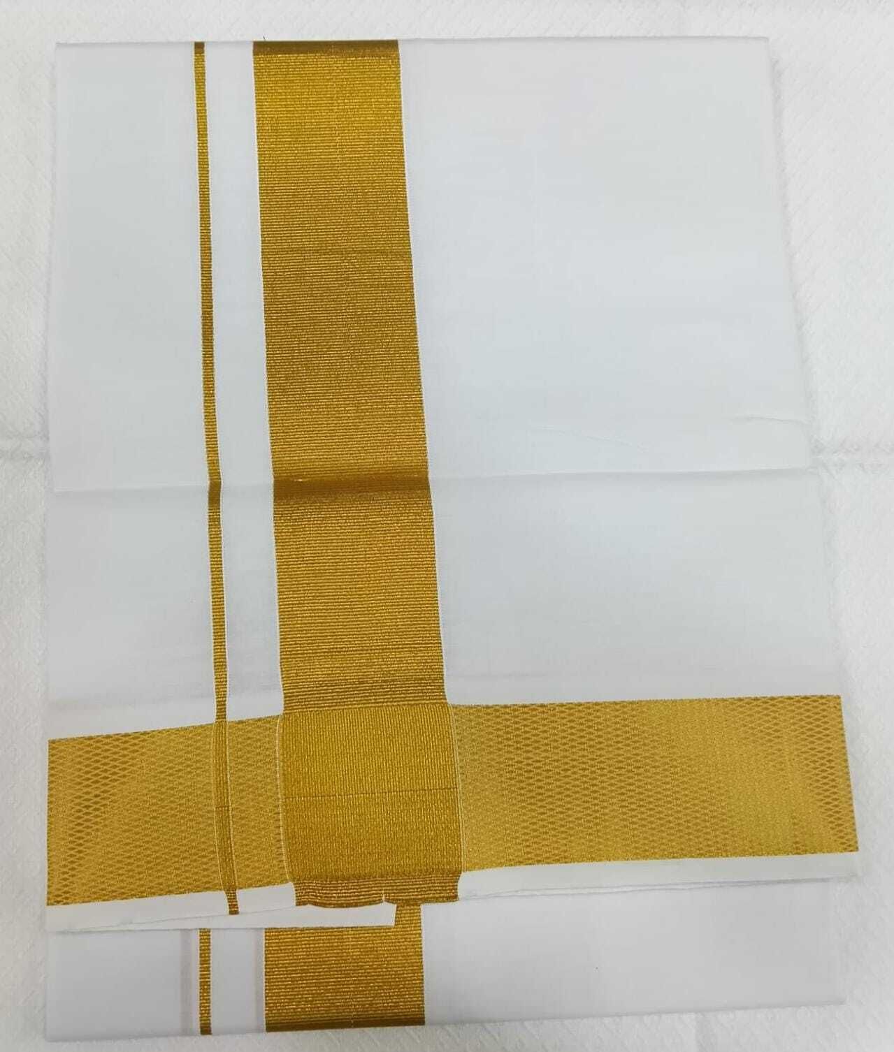 Vadasery 2M / 4 Muzham 2" Jarigai Men Dhoti-picture-15