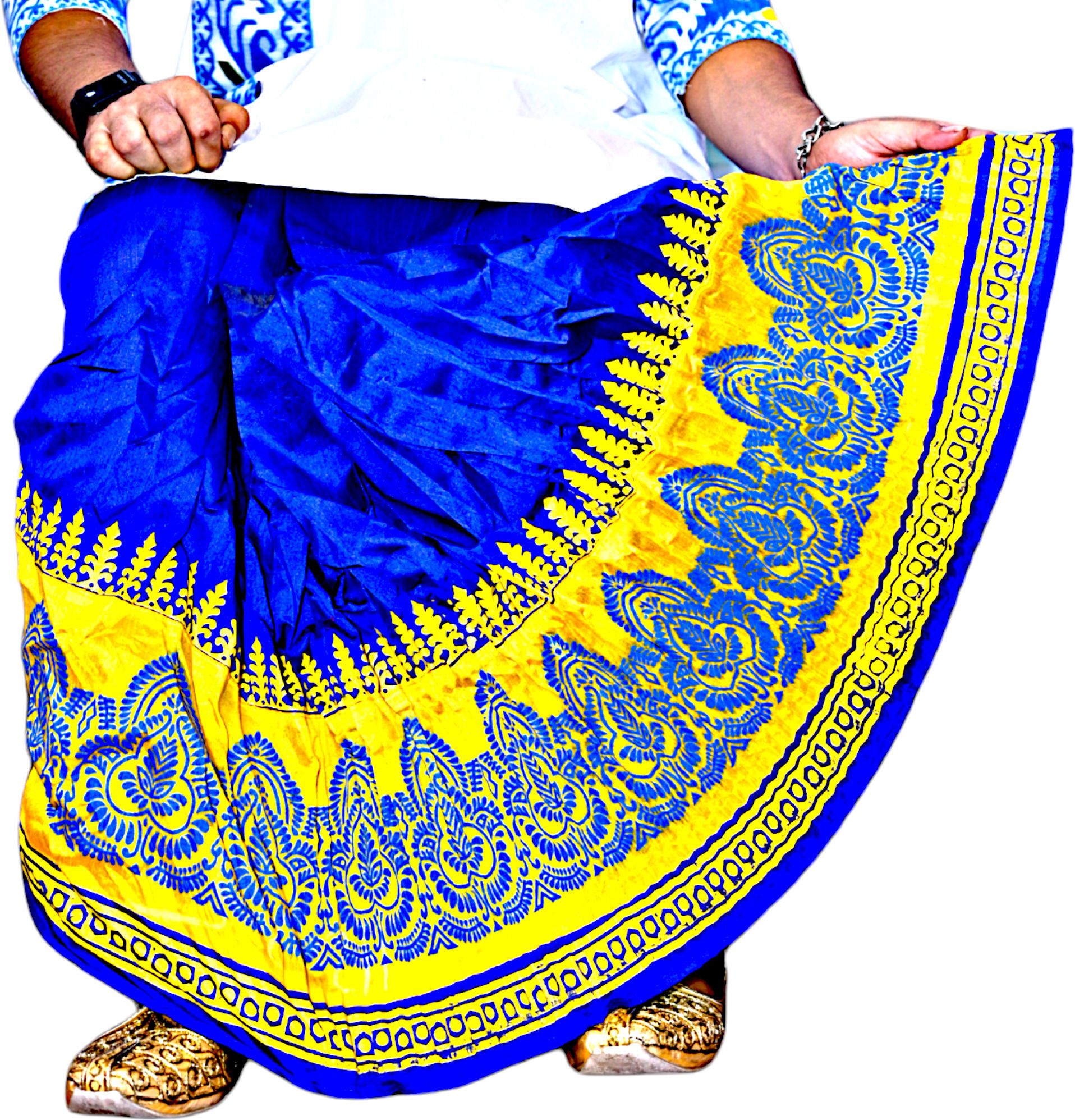 GOURI COLLECTIONS Ready To Wear Pant System PRINTED MAYUR PUCHHA DHOTI For Solid Men Dhoti-picture-20