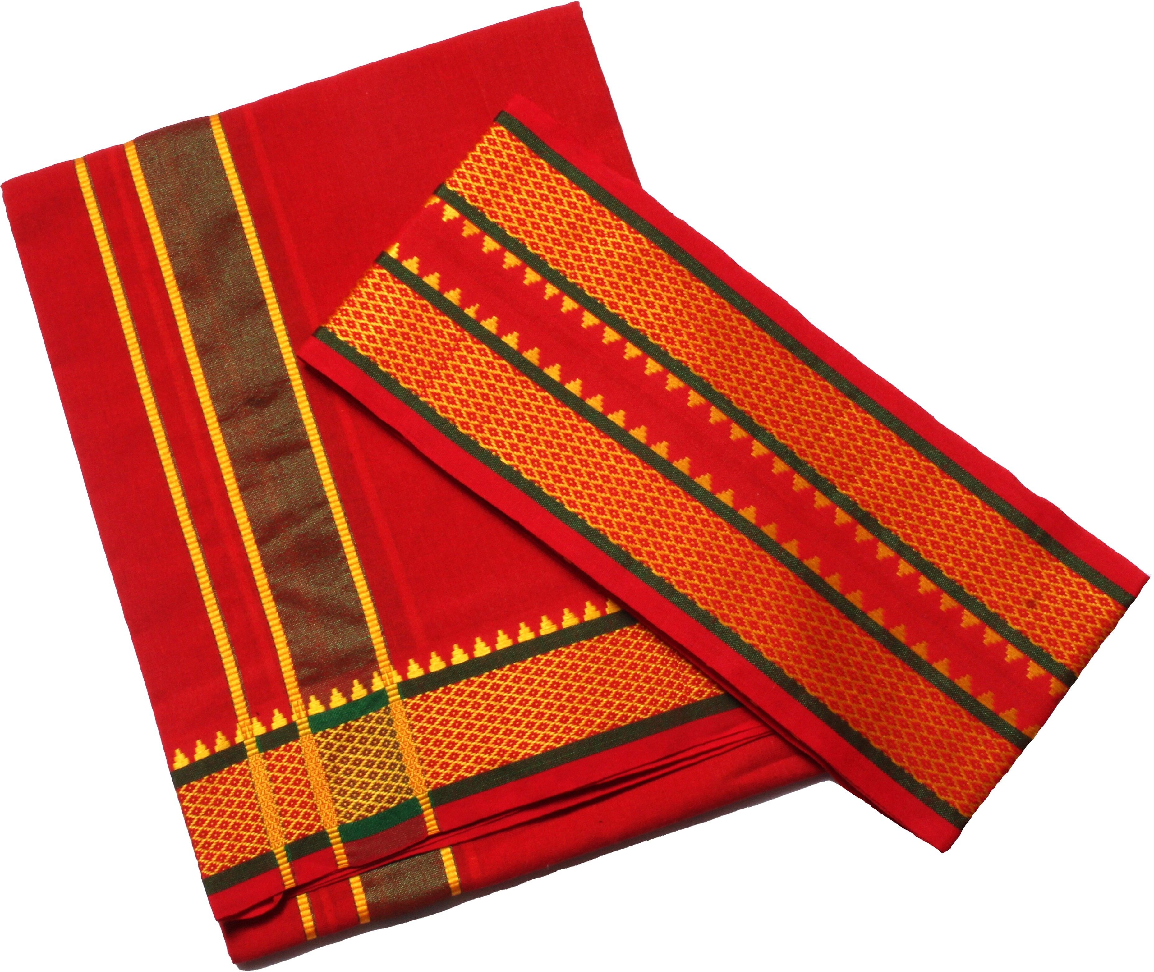 Hornbill Enterprises Single Dhoti -2 Mtrs / Mundus / Lungi with Gamcha Solid Men Dhoti-picture-21