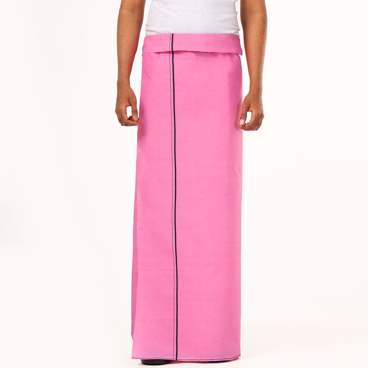 GREEN TEE men color dhoti Solid Men Dhoti-picture-17