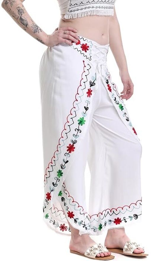 ukal Dhoti Pant Pyjama Salwar Bottom Wear, Boho Yoga Harem Pant Embroidered Women Dhoti-image-26