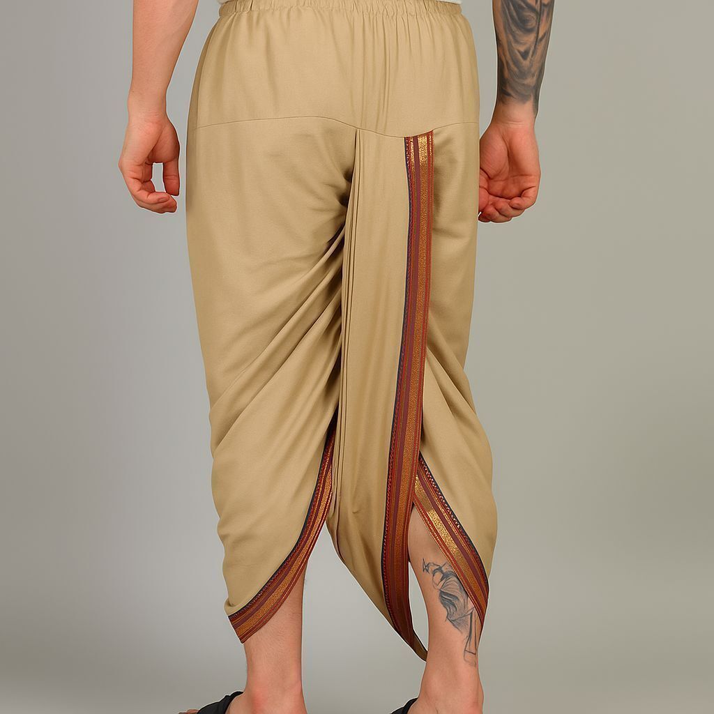 SAC SHREE APARAJEET CREATIONS Solid Men Dhoti-picture-16
