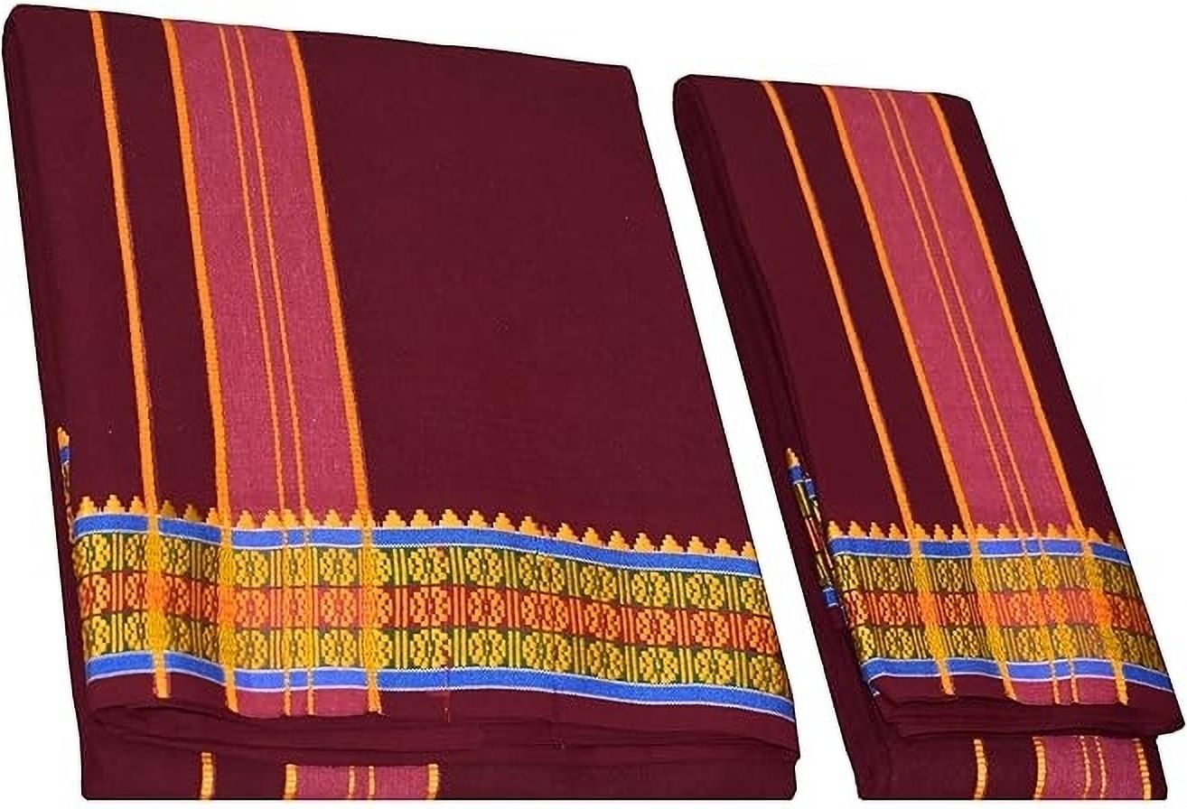 DOLPHIN ENTERPRISE Woven Men Dhoti-picture-33