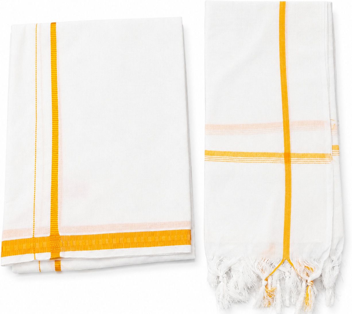 dharini vesti vasthralayam d401_white Solid Men Dhoti-image-4