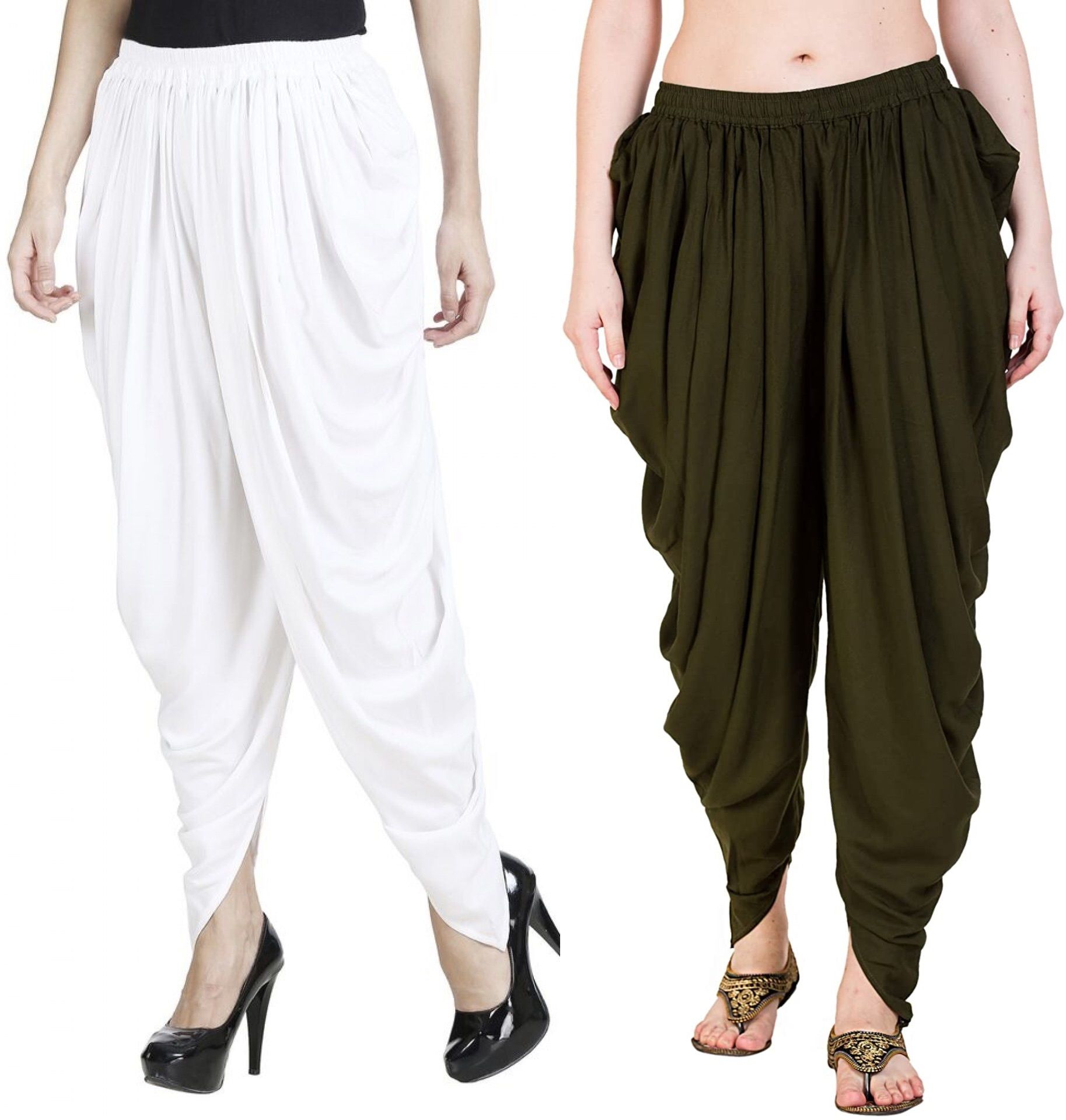 Prashra Dhoti Pants Solid Women Dhoti-image-8